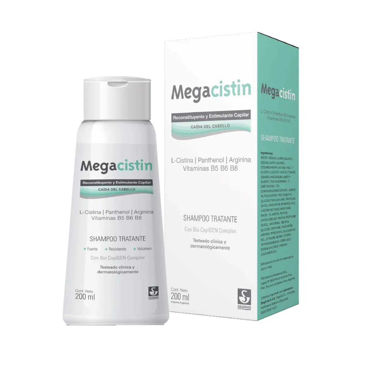 MEGACISTIN SHAMPOO ANTICAIDA 200ml